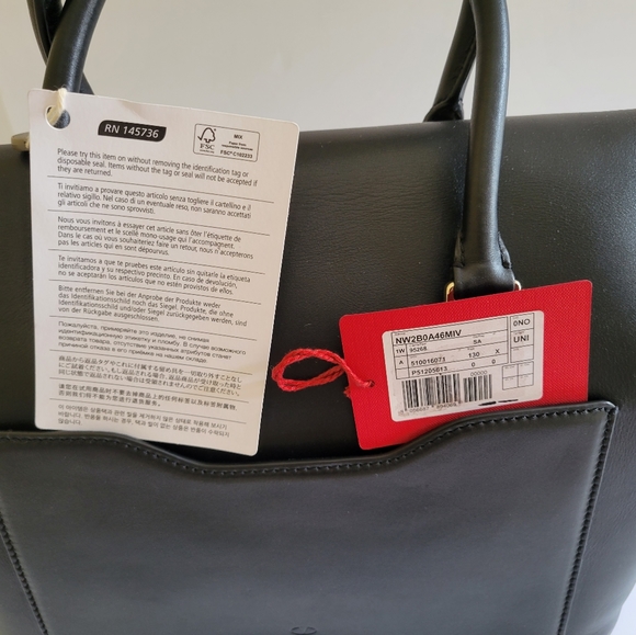 Big Sale! VALENTINO GARAVANI Demilune Studded Large Leather Tote Bag - Picture 14 of 17